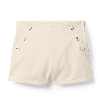 The Scalloped Button Short