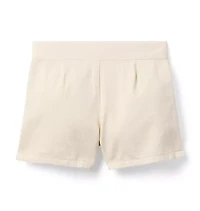 The Scalloped Button Short