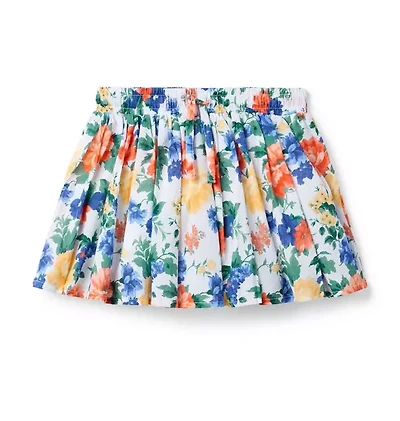 Floral Pleated Skort
