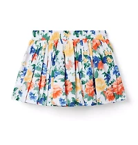 Floral Pleated Skort