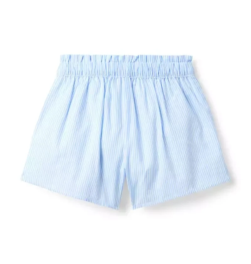 Striped Ruffle Short