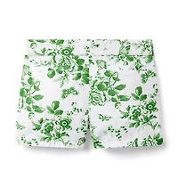 Floral Canvas Short