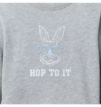 Embroidered Bunny Sweatshirt