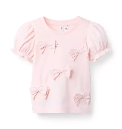 Bow Puff Sleeve Top