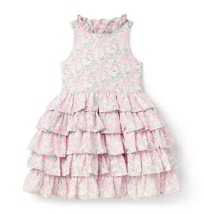 Ditsy Floral Tiered Ruffle Dress