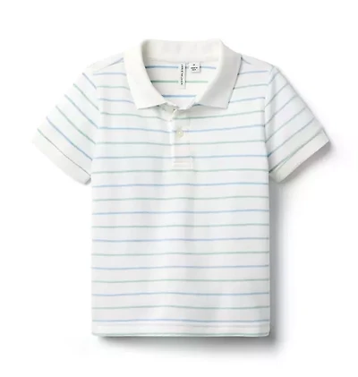 The Striped Pique Polo