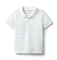 The Striped Pique Polo