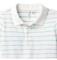 The Striped Pique Polo
