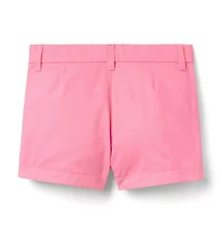 Crochet Trim Canvas Short