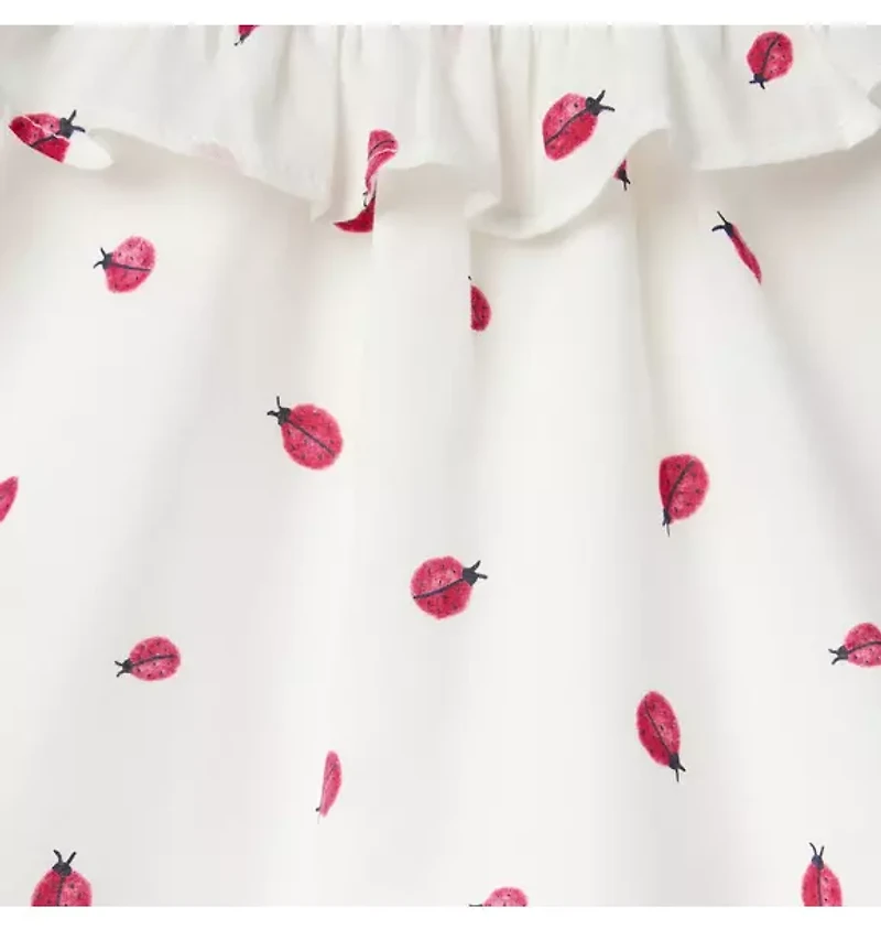 Ladybug Ruffle Top