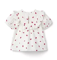Ladybug Ruffle Top