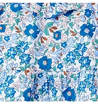 Floral Ruffle Peplum Top