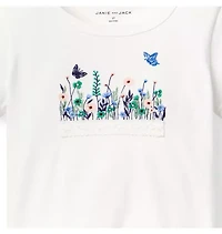 Embroidered Floral Tee