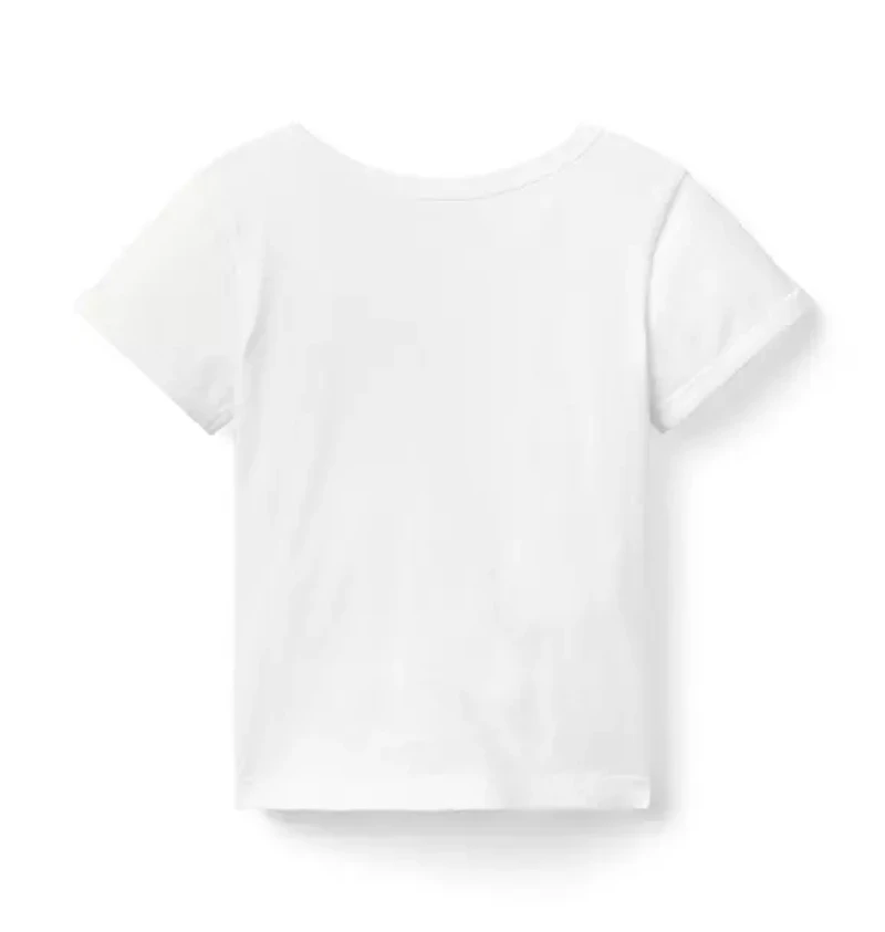 Embroidered Floral Tee