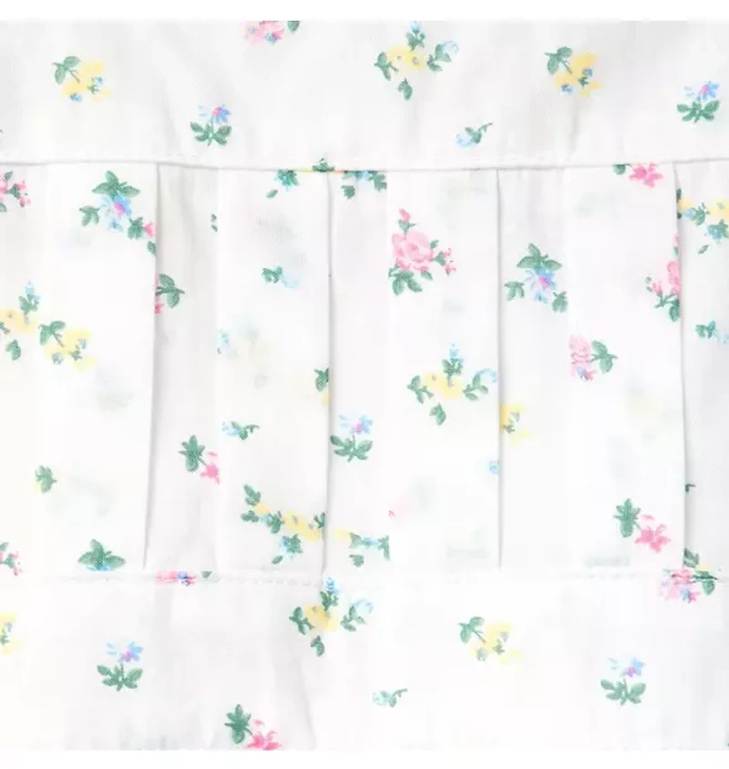 Floral Puff Sleeve Peplum Top