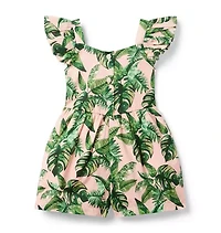 Palm Flutter Sleeve Romper