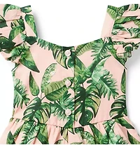Palm Flutter Sleeve Romper