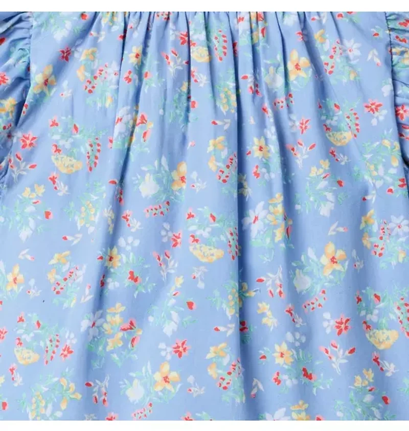 Floral Flutter Sleeve Top