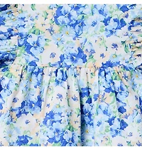 Floral Flutter Sleeve Top