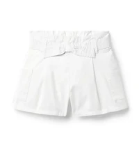 Twill Paperbag Waist Short