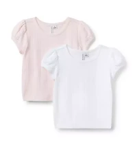 Pointelle Puff Sleeve Tee 2-Pack