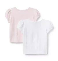 Pointelle Puff Sleeve Tee 2-Pack