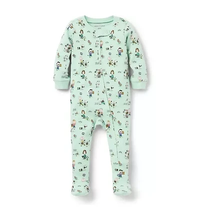 Baby Organic Cotton Peanuts™ Easter Footed Pajama