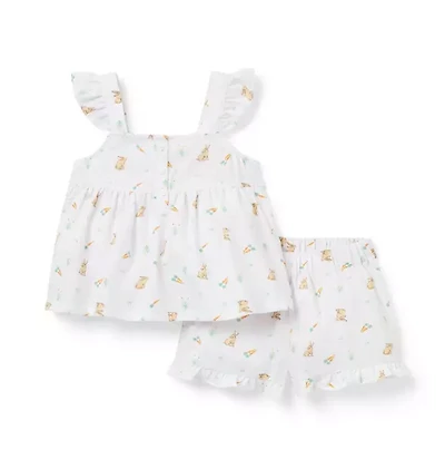 Classic Ruffle Pajama Easter Bunny