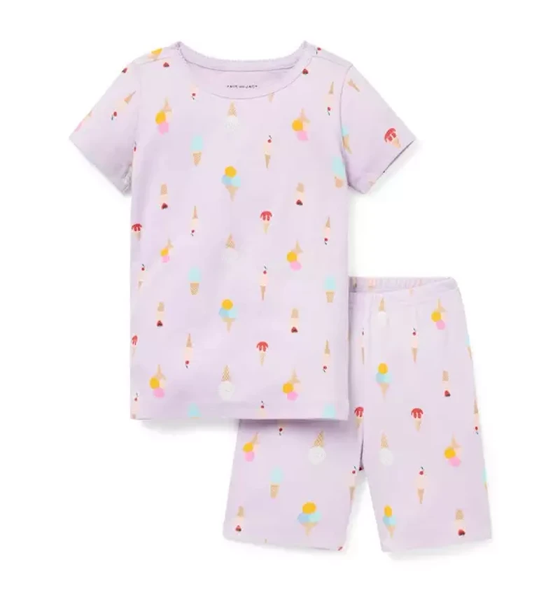 Organic Cotton Ice Cream Short Pajama
