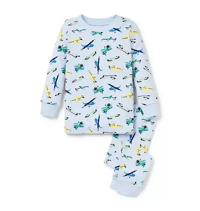 Organic Cotton  Airplane Pajama