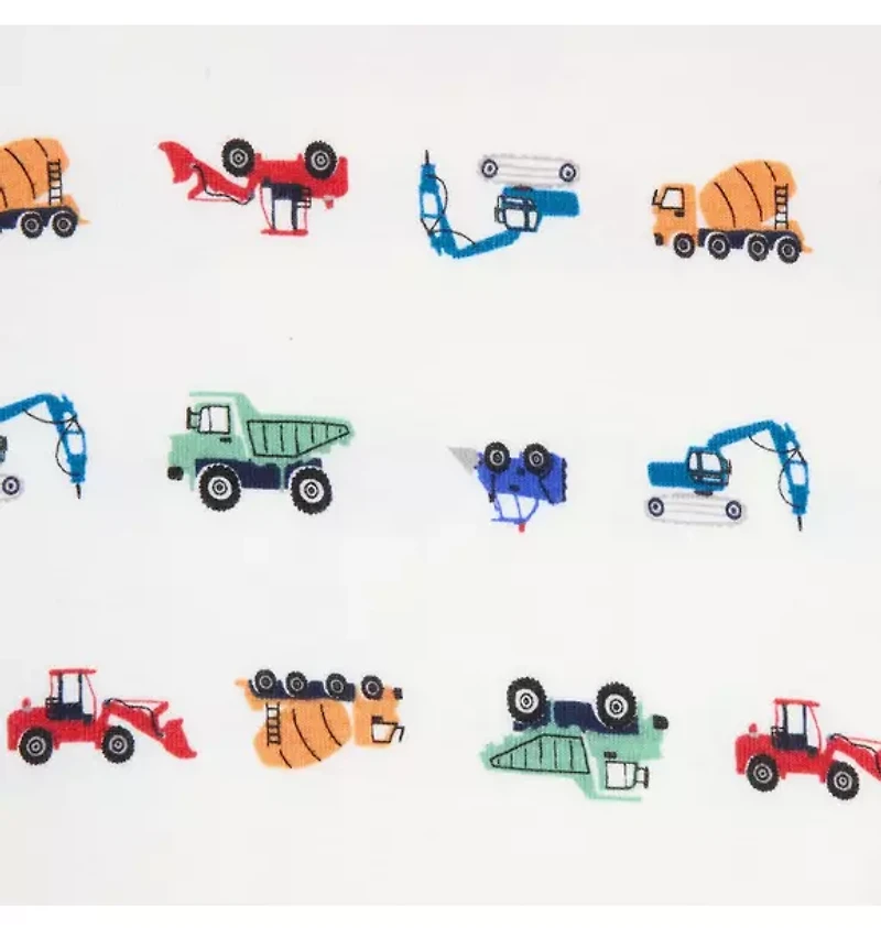 Organic Cotton Construction Trucks Pajama