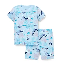 Organic Cotton Sea Friends Short Pajama