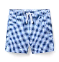 Gingham Pull-On Short