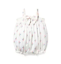 Baby Floral Pointelle Bow Romper