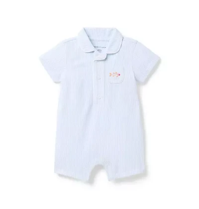 Baby Striped Fish Romper