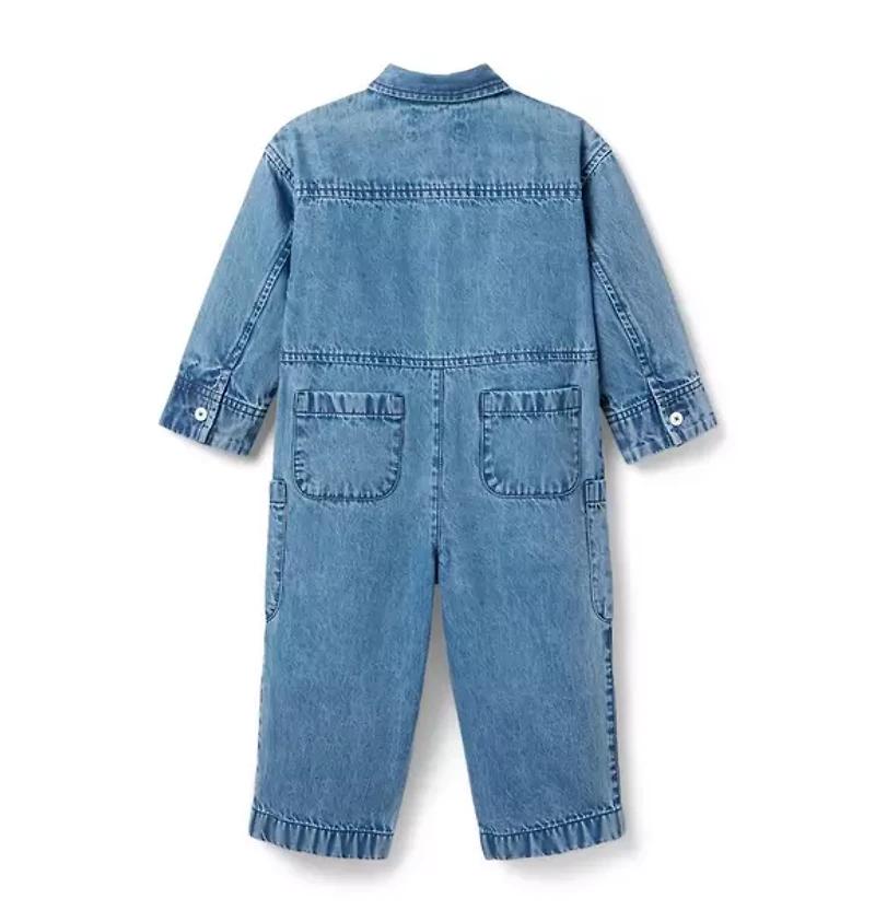 HATCH X Janie and Jack Denim Jumpsuit