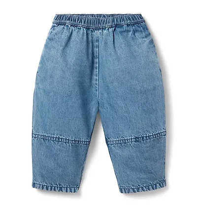 HATCH X Janie and Jack Denim Barrel Pant