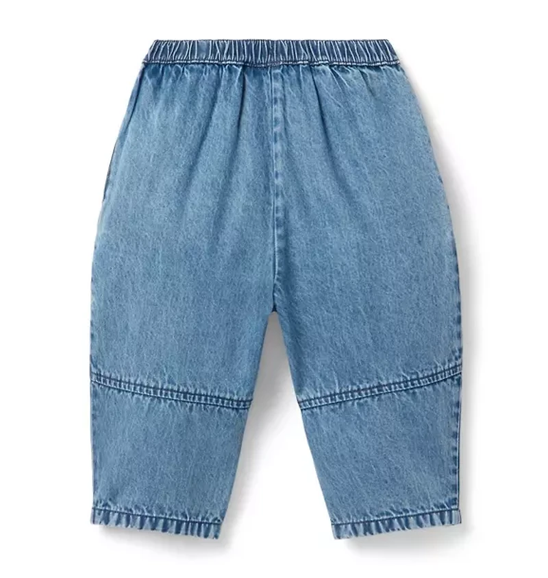 HATCH X Janie and Jack Denim Barrel Pant