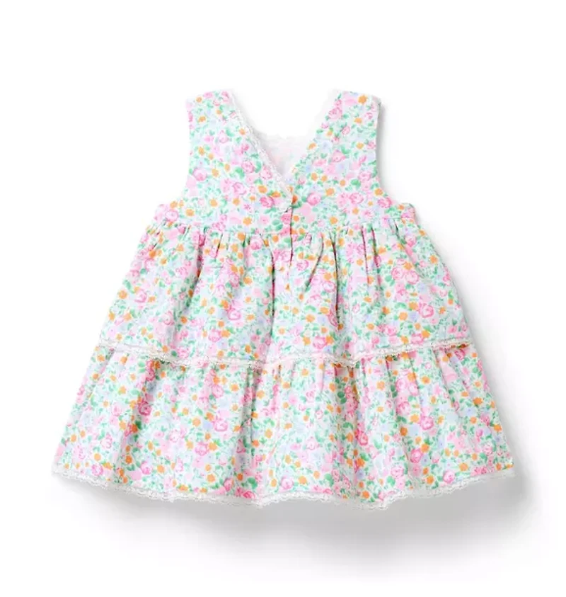 Baby Ditsy Floral Tiered Dress