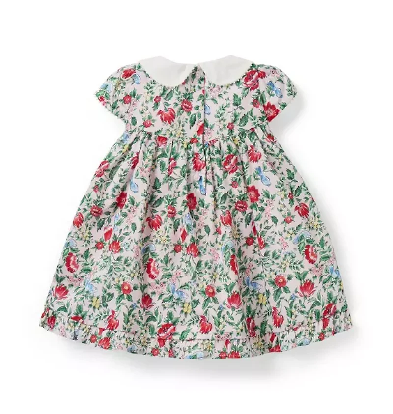 Baby Ditsy Floral Collared Dress