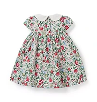 Baby Ditsy Floral Collared Dress