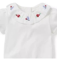 Baby Embroidered Collar Bodysuit