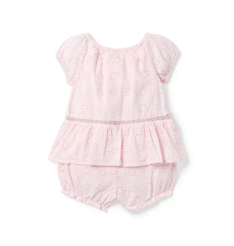 Baby Floral Eyelet Romper