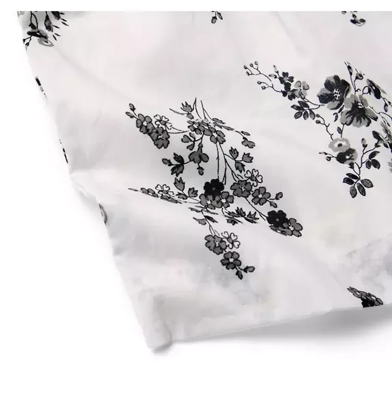 Baby Floral Ruffle Matching Set