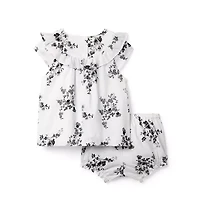 Baby Floral Ruffle Matching Set