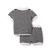 The Wavy Striped Matching Baby Set
