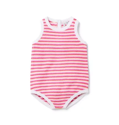 Baby Striped Sweater Romper
