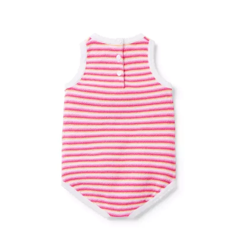 Baby Striped Sweater Romper