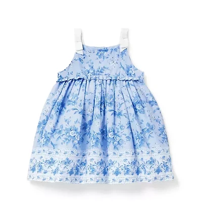 Baby Floral Border Print Dress