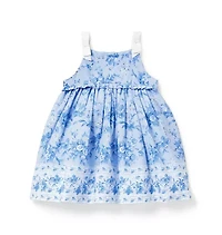Baby Floral Border Print Dress
